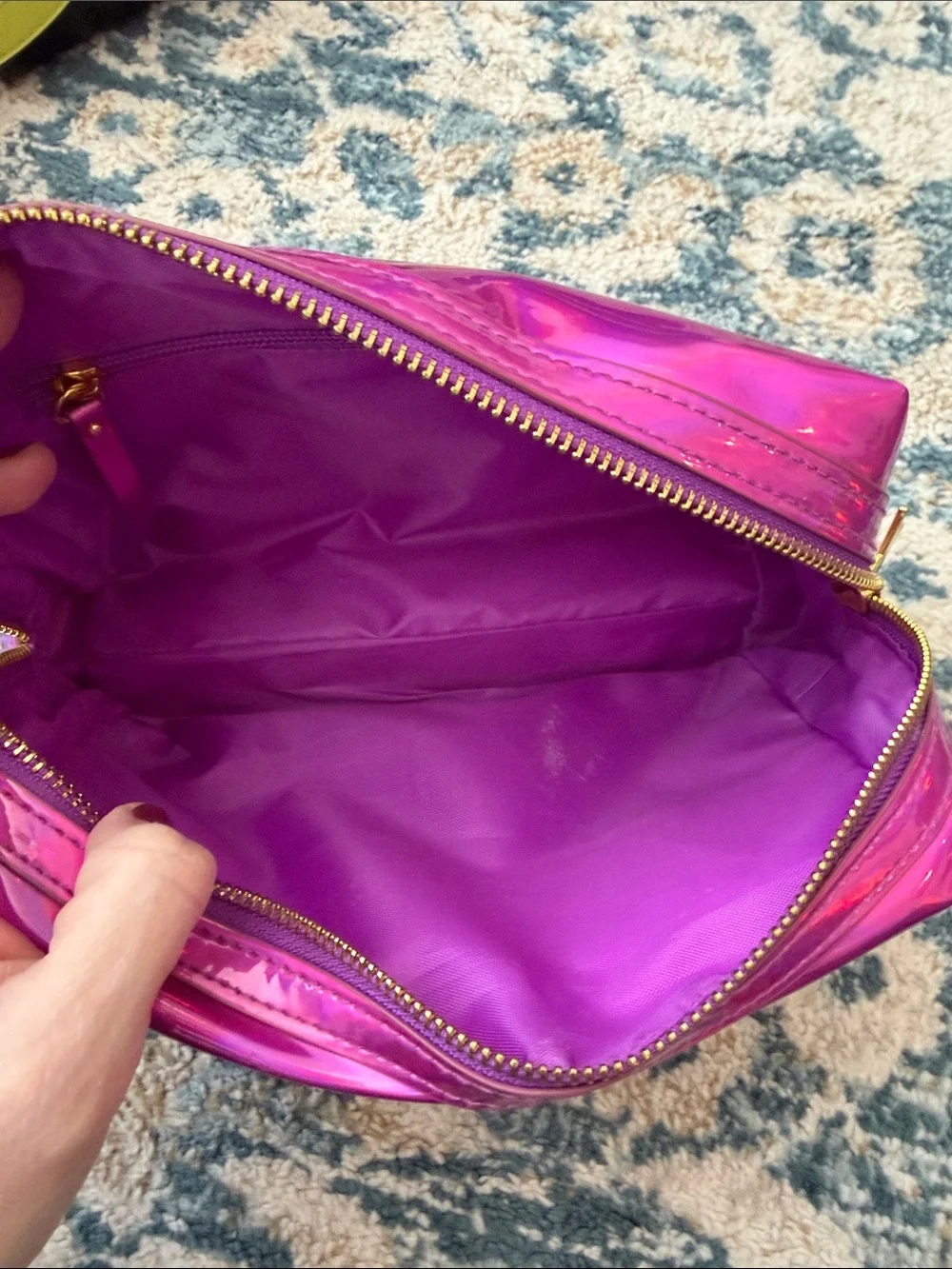 Jeffree Star Iridescent Hot Pink Cosmetic Pouch - Picture 9 of 11